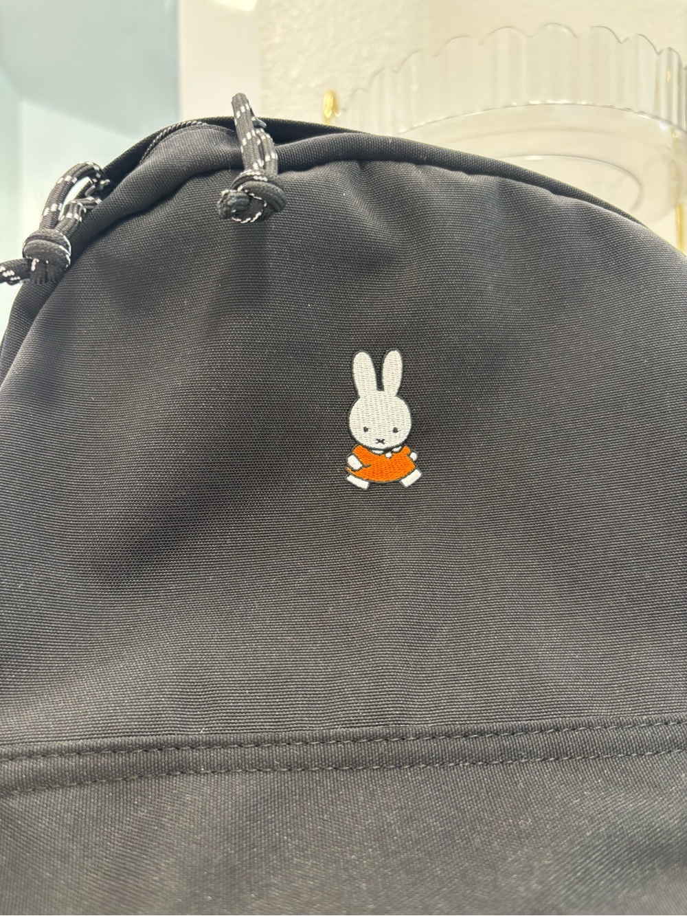 Miffy🐰🩶 Black Backpack with Orange Accent - Picture 6 of 7